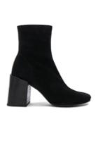 Acne Studios Saul Reverse Leather Boots In Black