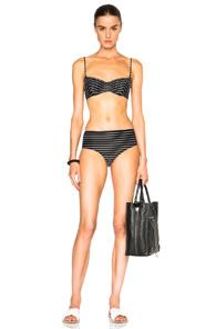 Bower Charlotte Bikini In Black,stripes