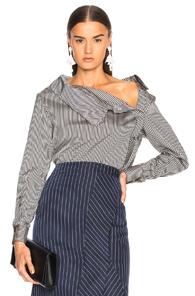 Altuzarra Eileen Top In Black,stripes