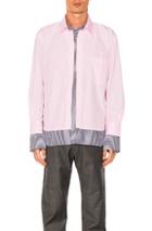 Vetements X Comme Des Garcons Shirt Shirt In Pink,stripes