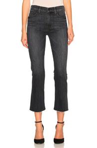 Mother Insider Crop Fray In Gray