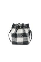 Truss Large Bucket In Black,white,checkered & Plaid
