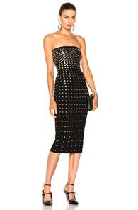 Norma Kamali Studded Dress In Black