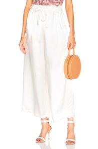 Raquel Allegra Paper Bag Pant In White