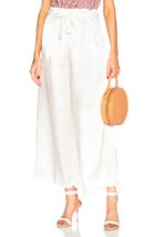 Raquel Allegra Paper Bag Pant In White