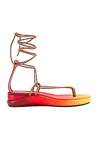 Chloe Tie Sandals In Multi