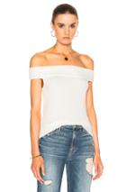 Rag & Bone/jean Thermal Off The Shoulder Top In White