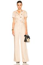 Altuzarra Lore Linen Jumpsuit In Neutrals
