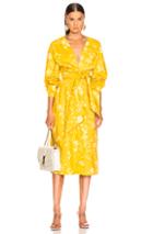 Johanna Ortiz San Bernardo Del Viento Dress In Floral,yellow