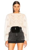 Sea Ellie Lace Combo Sweater In Neutral