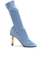 Vetements Sock Ankle Boots In Blue