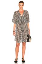 Marissa Webb Elena Tunic Dress In Black,checkered & Plaid