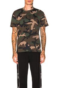 Valentino Vltn Tee In Green,abstract