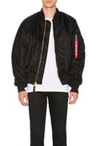 Alpha Industries Ma-1 Blood Chit In Black