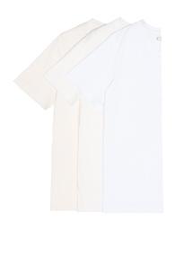 Maison Margiela Cotton Jersey Tee Set In White