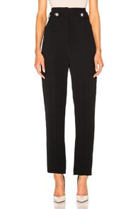 Proenza Schouler Fluid Viscose Cady Pencil Leg Pants In Black