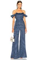 Alexis Edria Jumpsuit In Blue,stripes