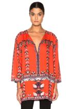Isabel Marant Sofia Printed Story Blouse In Red,floral