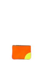 Comme Des Garcons Super Fluo Small Zip Pouch In Neon,orange,pink,yellow