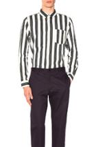 A.p.c. Chemise Alexis In Green,stripes,white