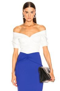 Haider Ackermann Off Shoulder Top In White