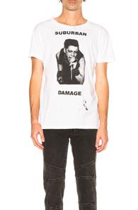 Enfants Riches Deprimes Suburban Damage Tee In White