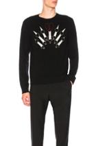 Valentino Printed Sweater In Black