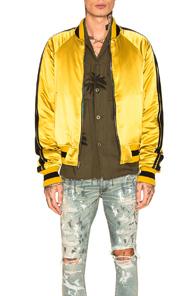 Amiri Reverse Track Jacket In Green,yellow