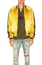 Amiri Reverse Track Jacket In Green,yellow