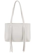 Mansur Gavriel Mini Fringe Bag In White