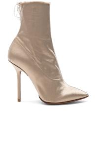 Vetements Satin Ankle Boots In Gray