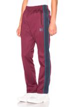 Needles Narrow Track Pant In Red