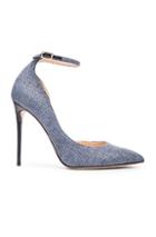 Jimmy Choo Fine Raffia Lucy Heels In Blue