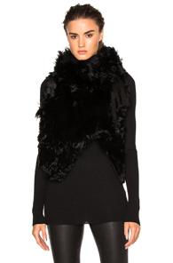 Ann Demeulemeester Fur Wrap In Black
