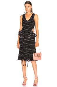 Sandy Liang Guava Dress In Abstract,black
