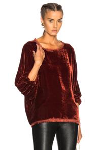 Raquel Allegra Dolman Top In Red