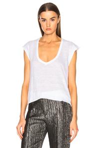 Isabel Marant Etoile Zanky Linen Tee In White