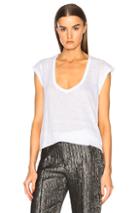 Isabel Marant Etoile Zanky Linen Tee In White