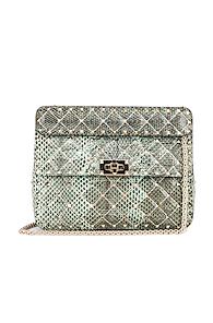 Valentino Rockstud Spike Medium Shoulder Bag In Animal Print,green