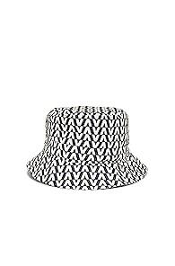 Valentino Printed Bucket Hat In Abstract,blue