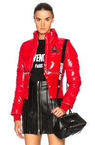 Givenchy Nylon & Knit Parka In Red