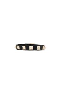 Valentino Rockstud Bracelet In Black,metallics