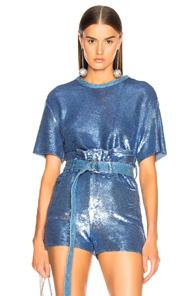 Iro Natesa Sequin Tee In Blue