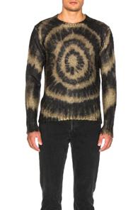 Marni Tie Dye Sweater In Green,ombre & Tie Dye