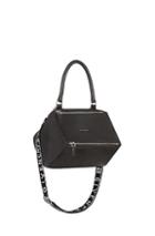 Givenchy Small Logo Strap Pandora In Black