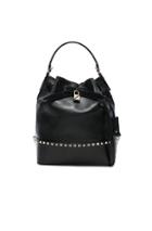 Valentino Lovestud Bucket Bag In Black