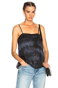 Raquel Allegra Flirty Cami In Abstract,blue,green,ombre & Tie Dye