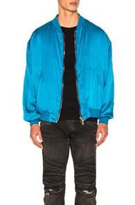 Balmain Bomber Jacket In Blue