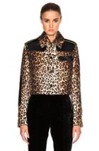 Givenchy Leopard Printed Grain De Poudre Jacket In Neutrals,animal Print