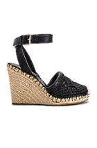 Valentino Marrakech Wedge Espadrille In Black